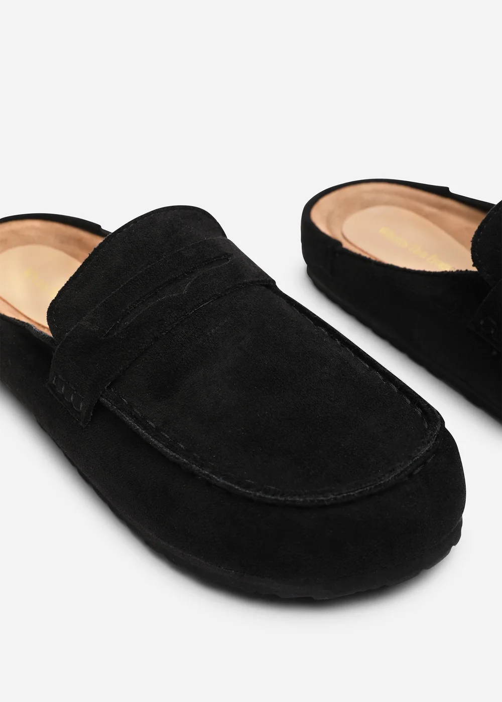 Where's That From Honeybee Black Low Back Slip On Mule - 6 Image 5