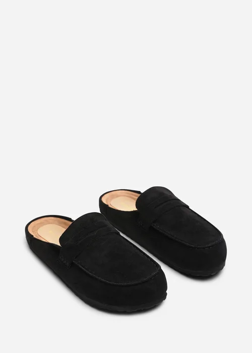 Where's That From Honeybee Black Low Back Slip On Mule - 6 Image 4