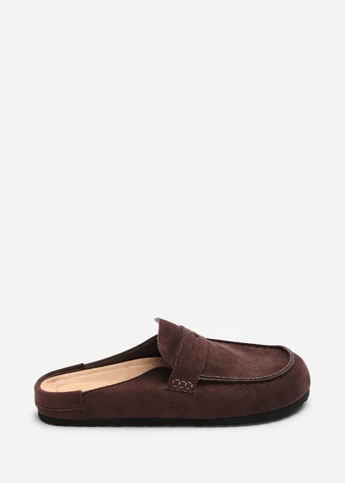 Where's That From Honeybee Dark Brown Low Back Slip On Mule - 8 Image 3