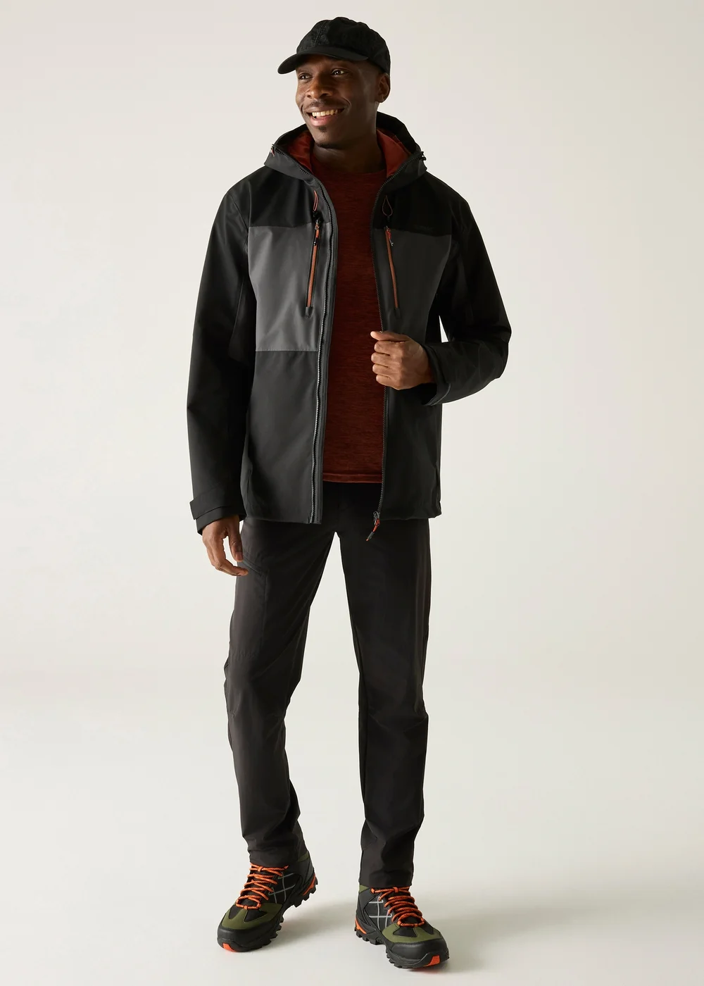 Regatta Ash Black Brick Maland II Waterproof, Breathable Jacket - 2XL Image 3