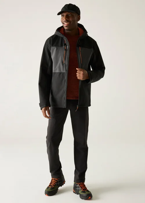 Regatta Ash Black Brick Maland II Waterproof, Breathable Jacket - 2XL Image 3