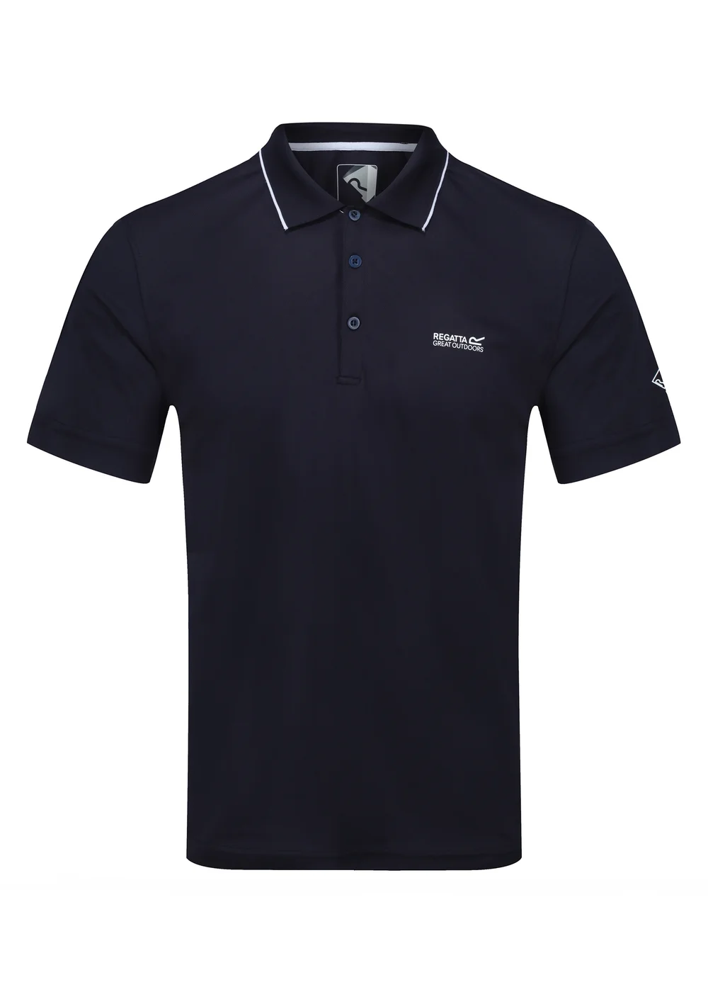 Regatta Navy Maverik V Quick Drying Polo Shirt - M Image 5