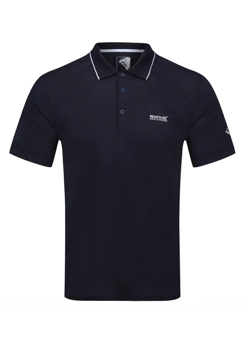 Regatta Navy Maverik V Quick Drying Polo Shirt - M Image 5