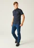 Regatta Navy Maverik V Quick Drying Polo Shirt - M Image 3