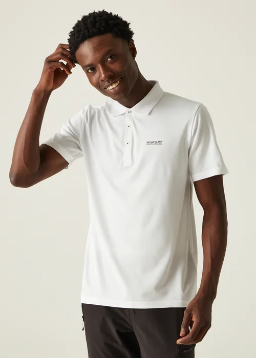 Regatta White Maverik V Quick Drying Polo Shirt - 4XL Image 1