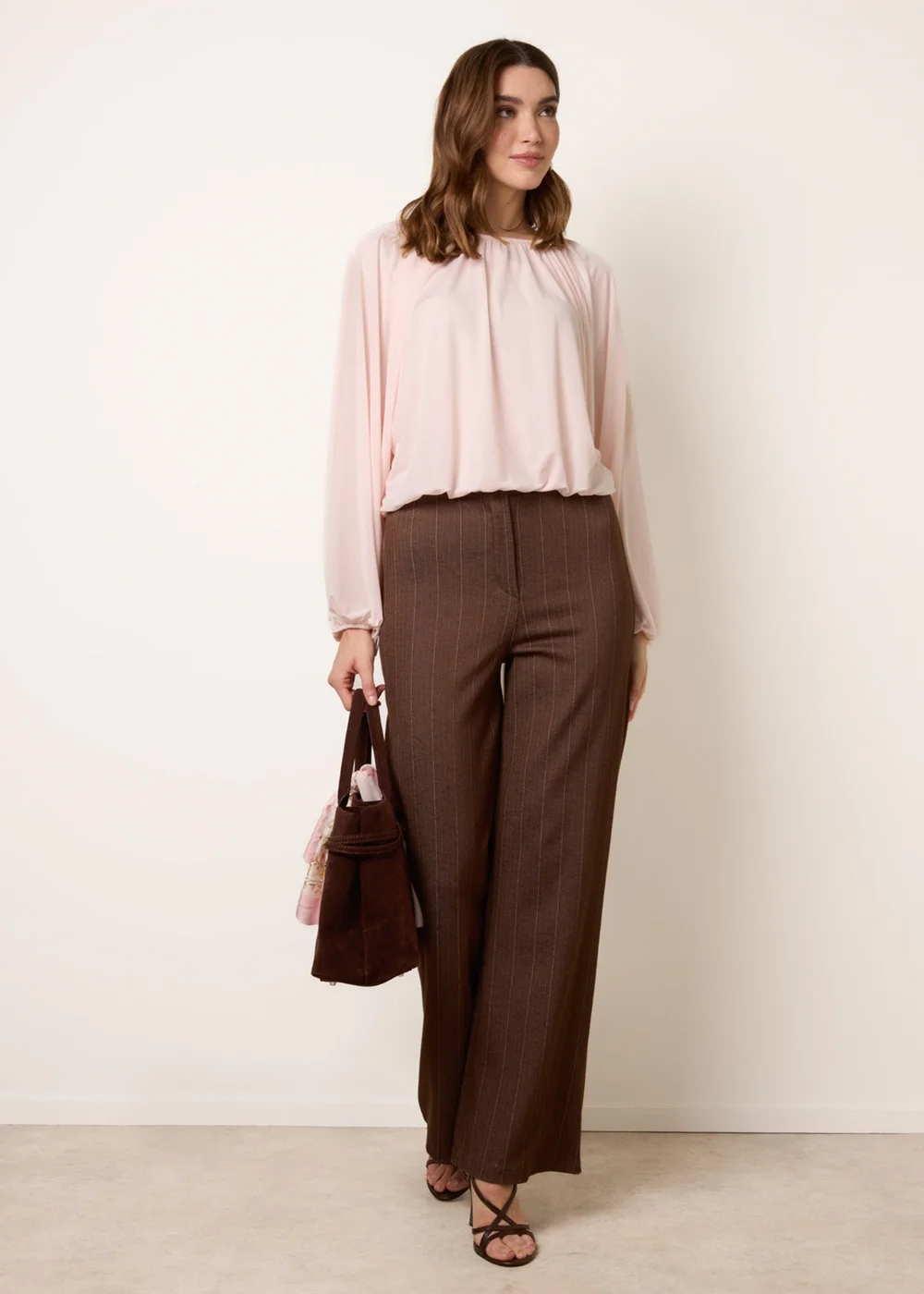 Blue Vanilla Pink Batwing Puffball Blouse - One Size Image 2