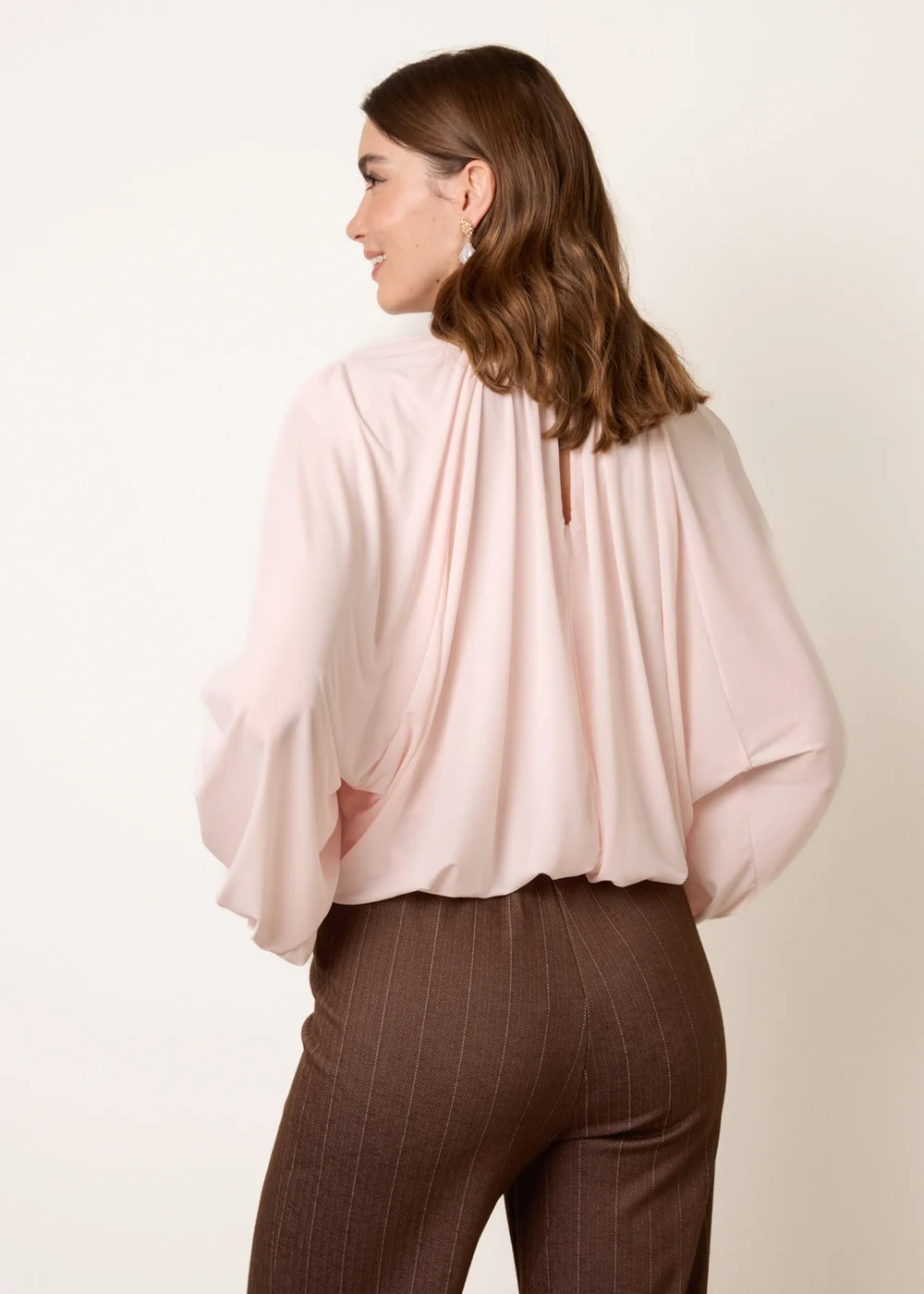 Blue Vanilla Pink Batwing Puffball Blouse - One Size Image 4