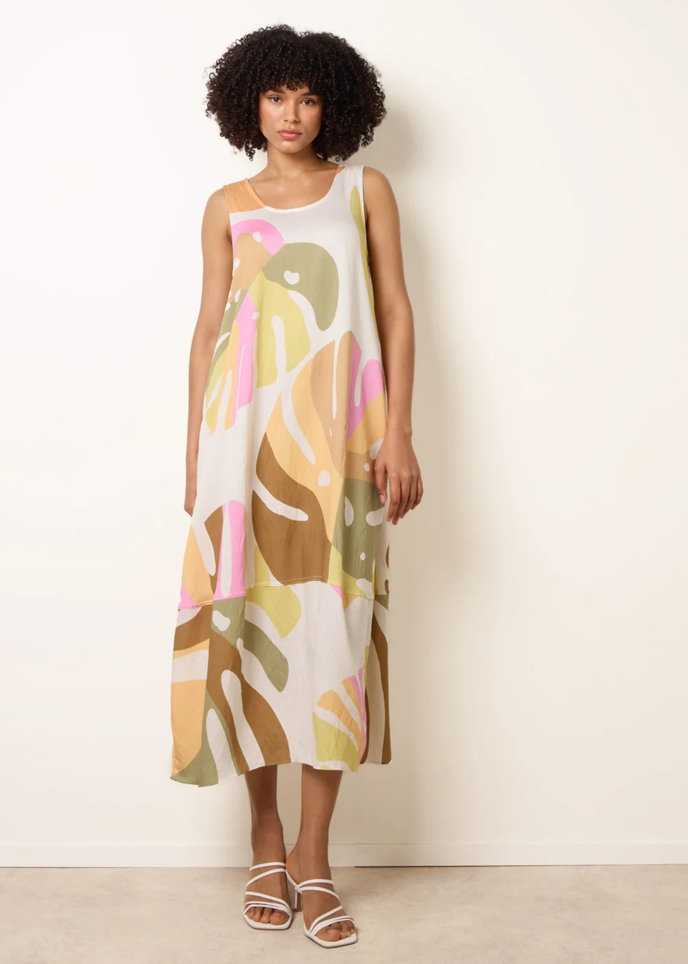 Blue Vanilla Multi Scoop Neck Maxi Dress - One Size Image 3