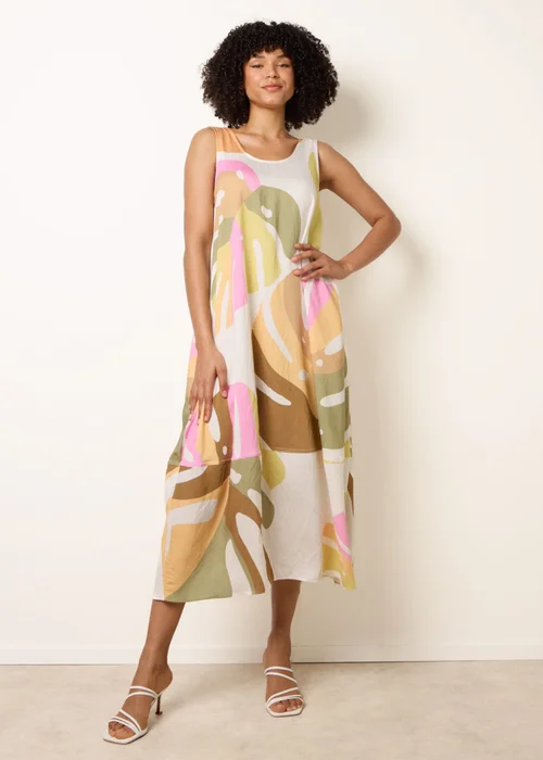 Blue Vanilla Multi Scoop Neck Maxi Dress - One Size Image 1