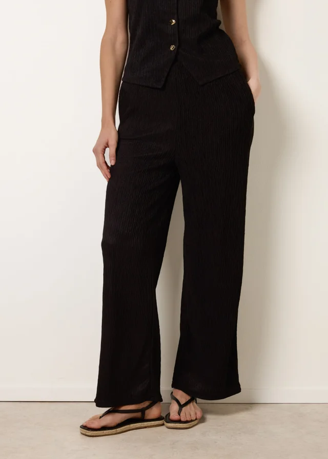 Blue Vanilla Black Wide Leg Trousers