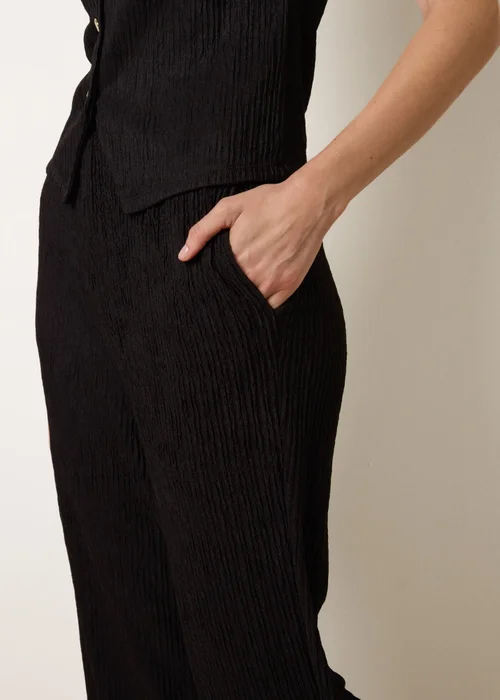 Blue Vanilla Black Wide Leg Trousers - S Image 3