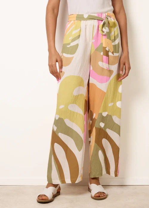 Blue Vanilla Multi Paper Bag Wide Leg Trousers - L Image 2