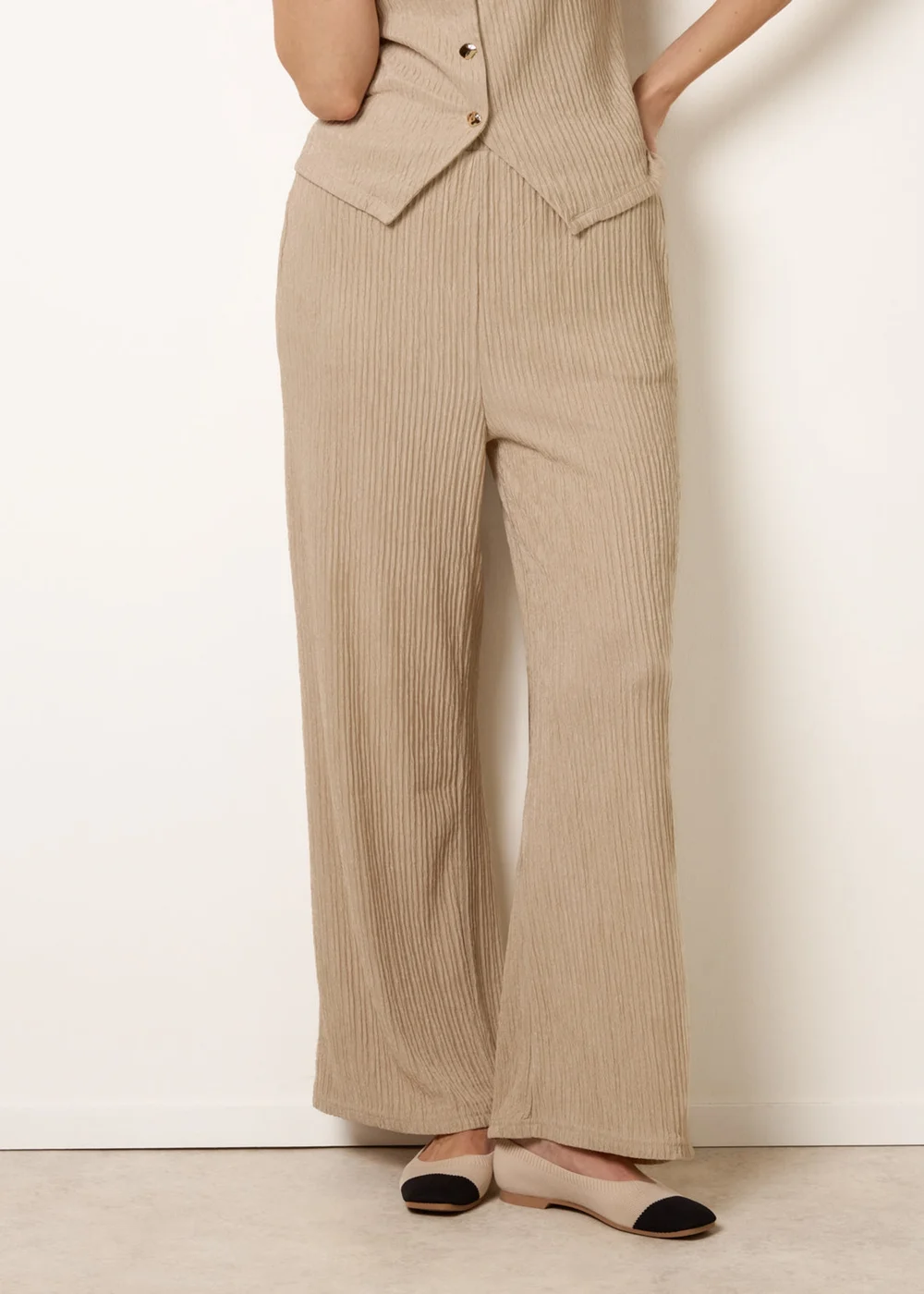 Blue Vanilla Stone Wide Leg Trousers - S Image 2