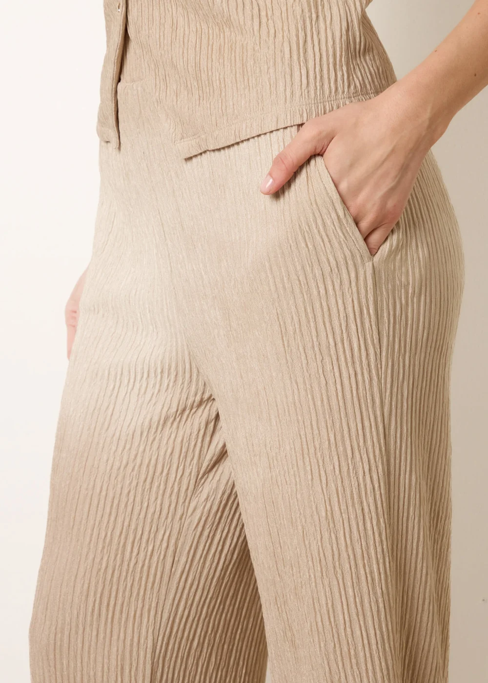 Blue Vanilla Stone Wide Leg Trousers - S Image 3