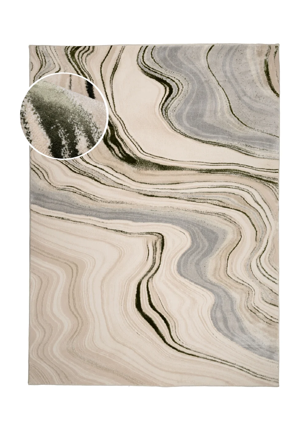 Homemaker Green Dusk Watercolour Rug (140/200) - 120 x 170 Image 5