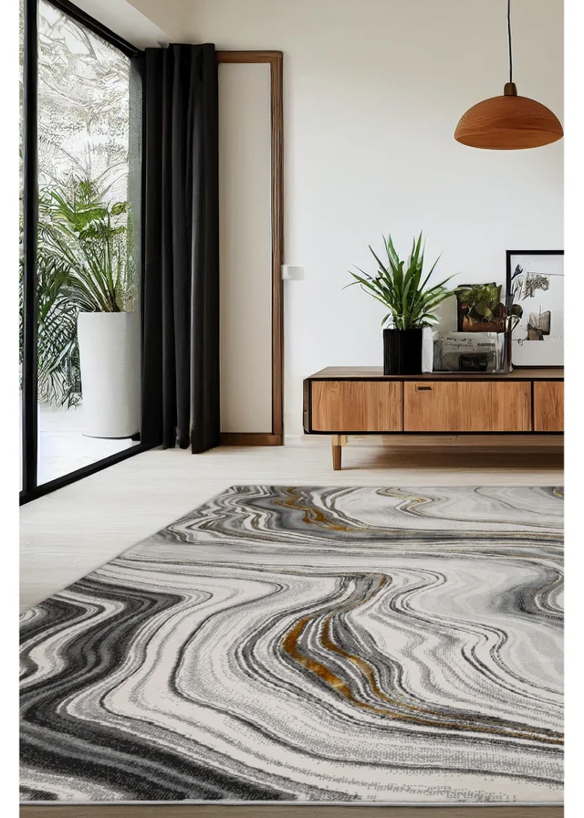 Homemaker Gold Dusk Watercolour Rug (140/200)