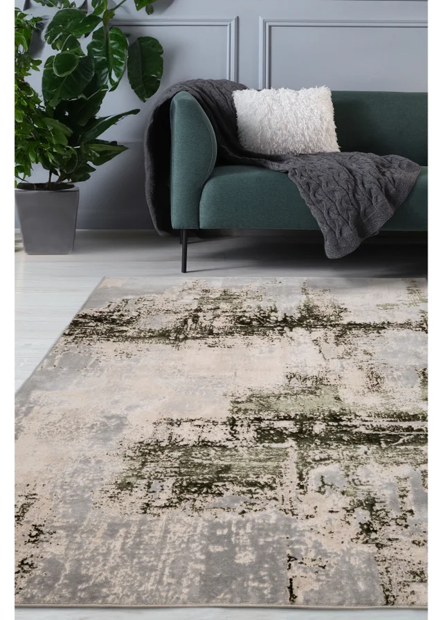 Homemaker Green Dusk Marble Rug (140/200)