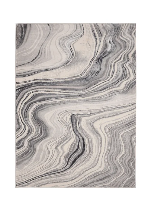 Homemaker Grey Dusk Marble Rug (140/200) - 140 X 200 Image 2