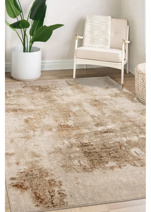 Homemaker Champagne Dusk Marble Rug (140/200) - 120 x 170 Image 1