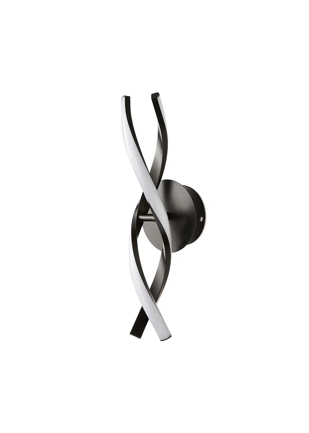 ValueLights Infinity Matt Black Double Twist LED Wall Light - One Size Image 4