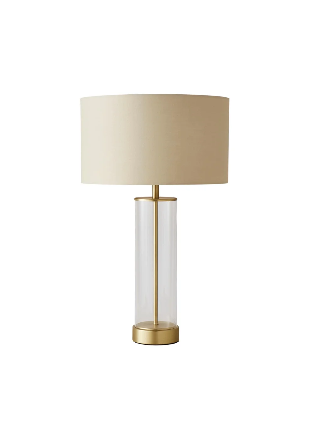 ValueLights Balan Matt Gold Table Lamp with Natural Shade - One Size Image 5