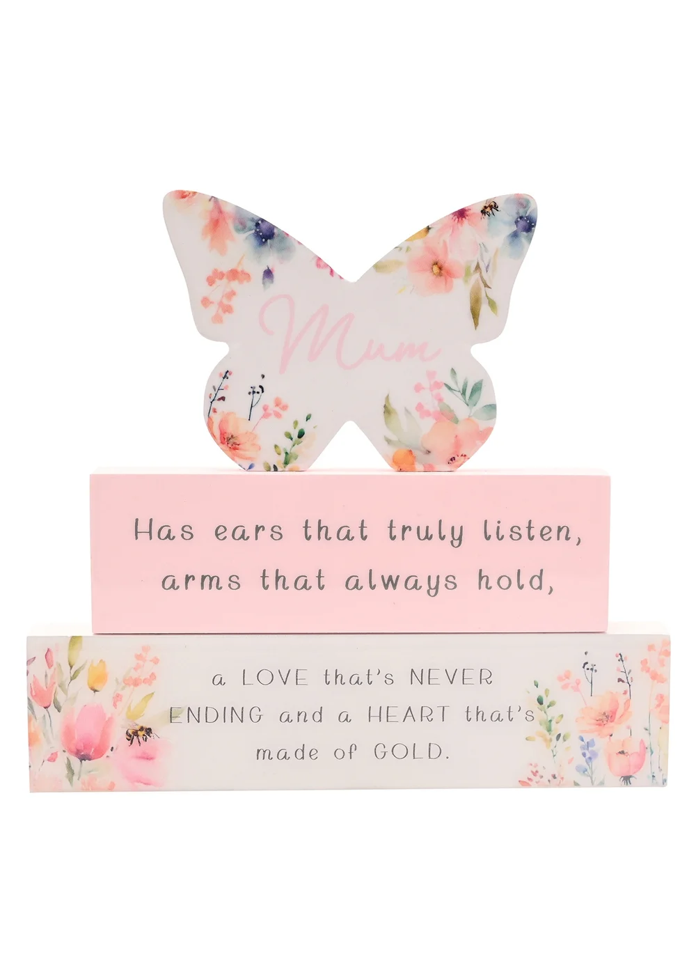 The Cottage Garden White Stacking Plaque Mum - One Size Image 2