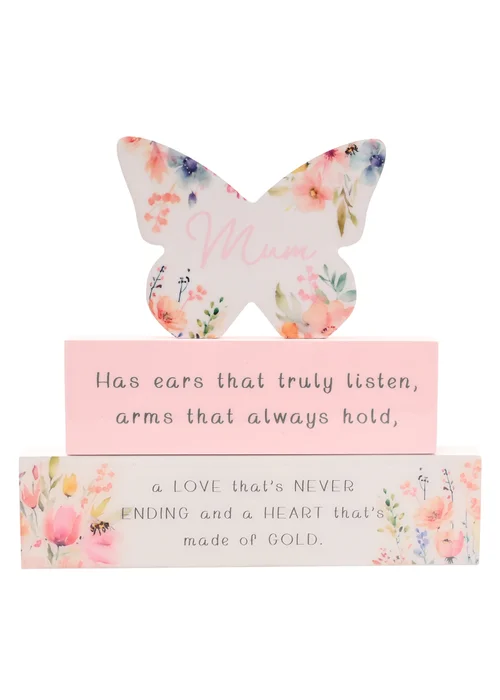 The Cottage Garden White Stacking Plaque Mum - One Size Image 2