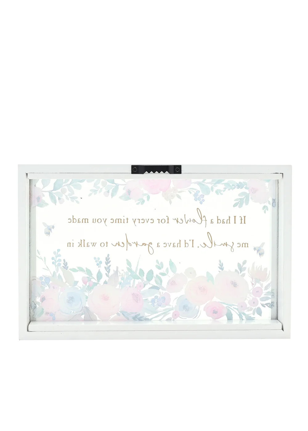 The Cottage Garden Framed Multi Glass Plaque Flower - One Size Image 3