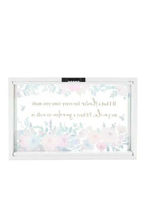 The Cottage Garden Framed Multi Glass Plaque Flower - One Size Image 3