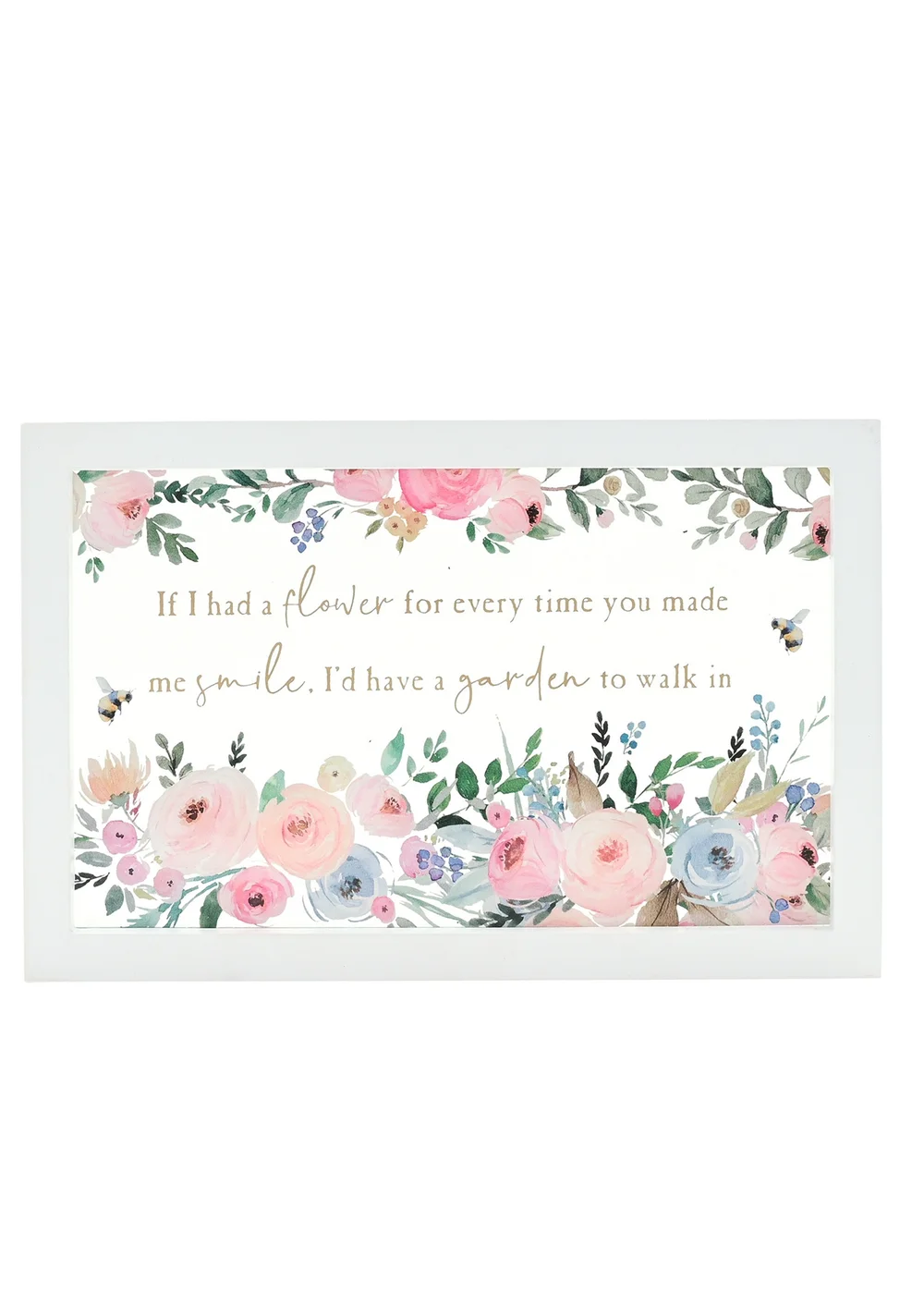 The Cottage Garden Framed Multi Glass Plaque Flower - One Size Image 1