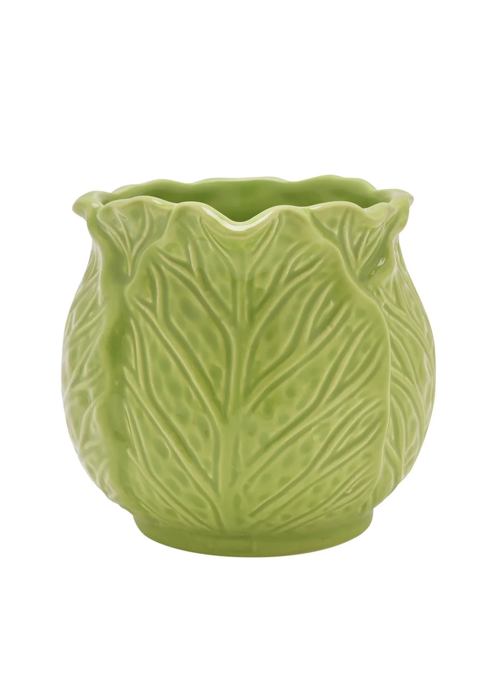 The Cottage Garden Green Planter Milk Jug Cabbage - One Size Image 2