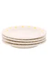 The Cottage Garden Set of 4 White Plates Daisy - One Size Image 2