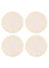 The Cottage Garden Set of 4 White Plates Daisy - One Size Image 1