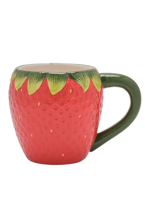 The Cottage Garden Red Mug Strawberry - One Size Image 1