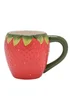The Cottage Garden Red Mug Strawberry - One Size Image 1