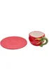 The Cottage Garden Set of 2 Red Cup & Saucer Tomato - One Size Image 3