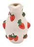 The Cottage Garden White Jug Vase Strawberry - One Size Image 2