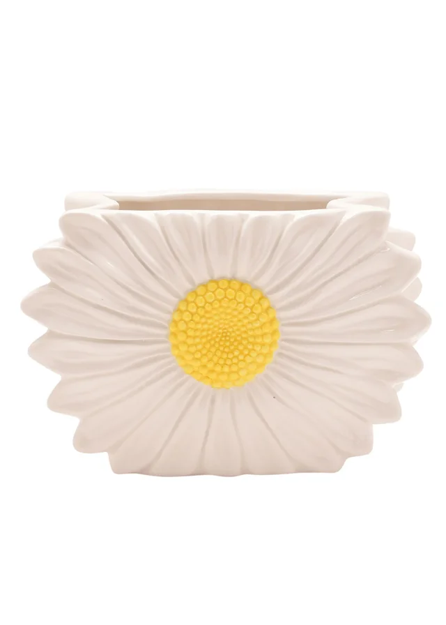 The Cottage Garden White & Yellow Vase Daisy