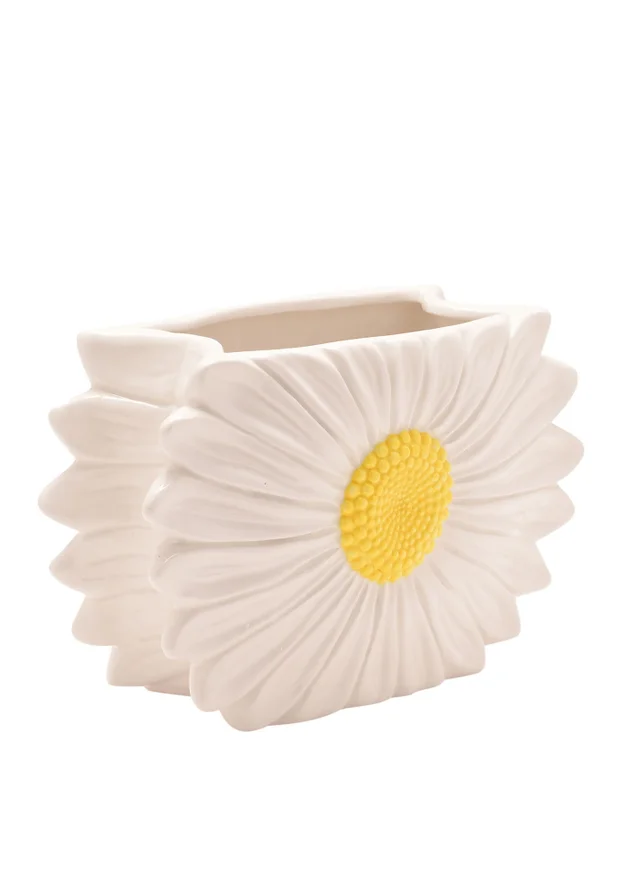 The Cottage Garden White & Yellow Vase Daisy