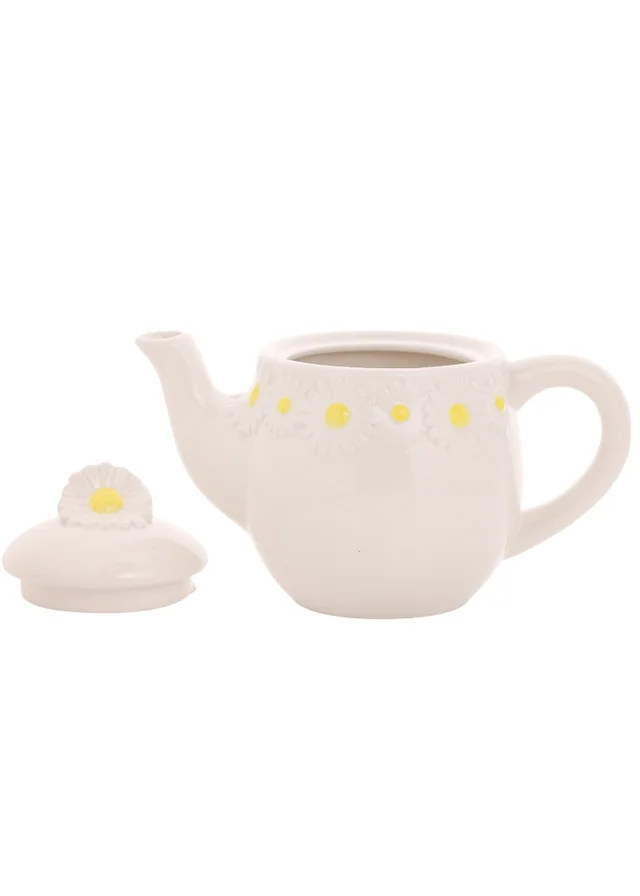 The Cottage Garden White Teapot Daisy