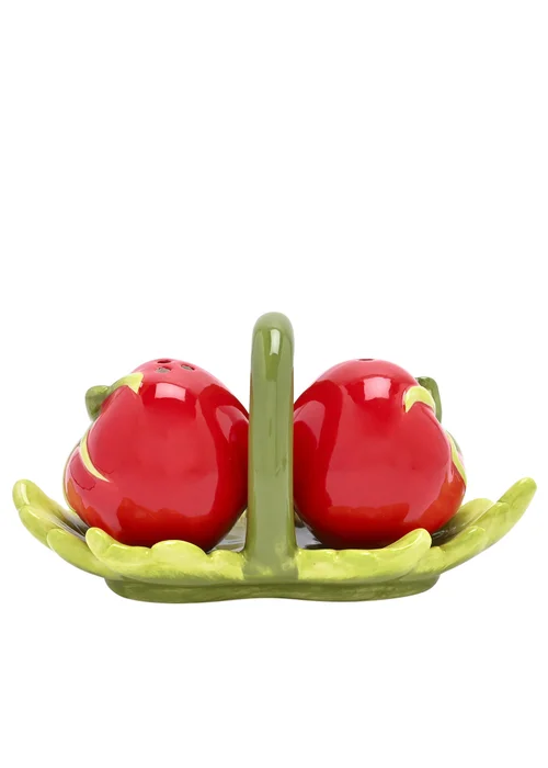 The Cottage Garden Red & Green Salt and Pepper Set Tomato - One Size Image 1