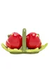 The Cottage Garden Red & Green Salt and Pepper Set Tomato - One Size Image 1