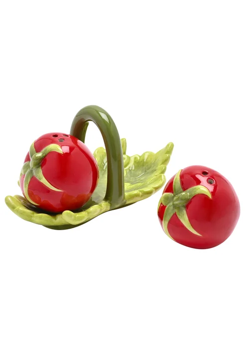 The Cottage Garden Red & Green Salt and Pepper Set Tomato - One Size Image 2