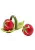 The Cottage Garden Red & Green Salt and Pepper Set Tomato - One Size Image 2