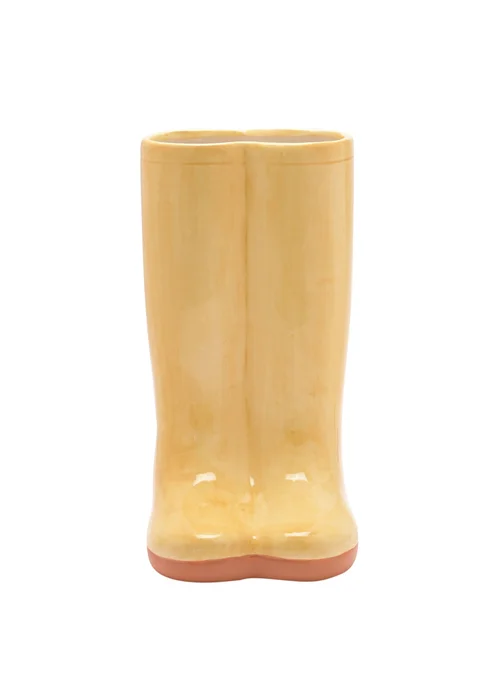The Cottage Garden Ceramic Vase Large Yellow Wellies - L Image 2