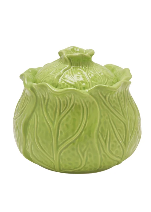 The Cottage Garden Green Planter Storage Jar Cabbage - One Size Image 1