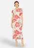 Yumi Ivory Poppy Mesh Midi Dress - 14 Image 1