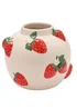 The Cottage Garden White Vase Large Strawberry - L Image 2