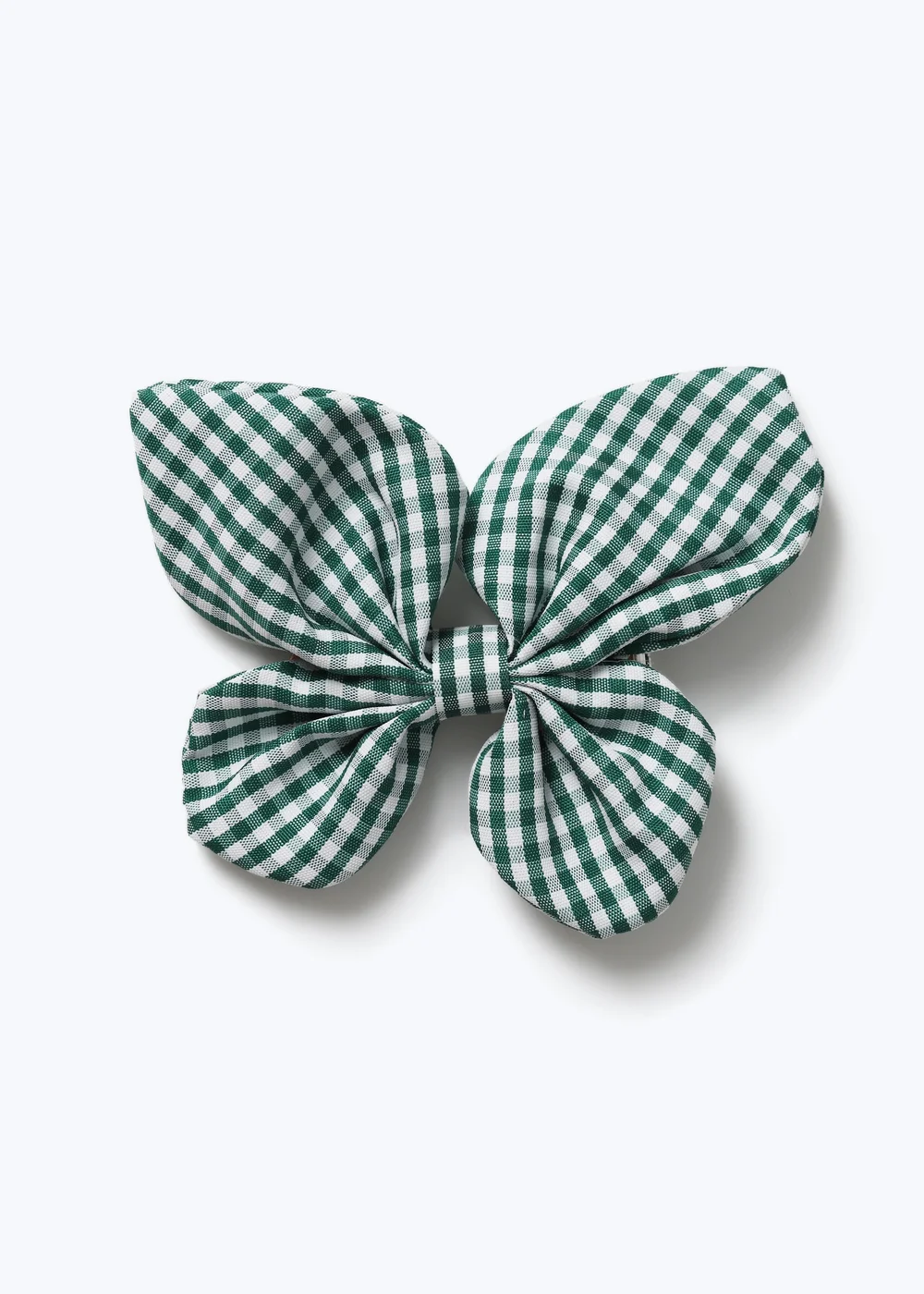 Girls Green Muse Gingham Butterfly Clip - One Size Image 1