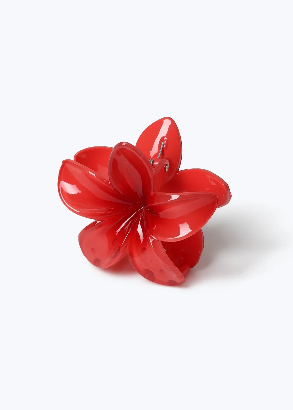 Muse Girls Red Flower Claw Clip - One Size Image 2